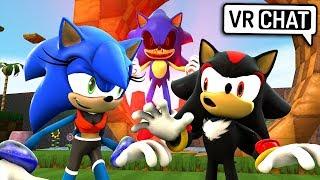 Female Sonic & Shadow Meet Sonic.EXE! (VR Chat)