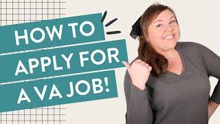Virtual Assistant Application Hacks (How to apply for a VA job!)