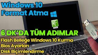 Flash Bellek ile Windows 10 Format Nasıl Atılır? Orjinal Windows Kurulumu Nasıl Yapılır