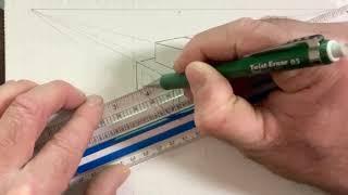 Drawing the 2 point perspective stacked box