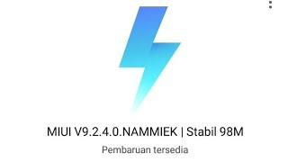 Update MIUI 9 global stabil 9.2.4.0 Redmi 4x/prime