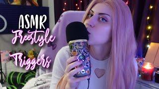 ASMR // Freestyle Triggers!  (Mouth Sounds, Kissing, Positive Affirmations)