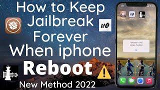 How to Keep jailbreak when iphone reboot 2022 | Fix Cydia Crash after reboot |