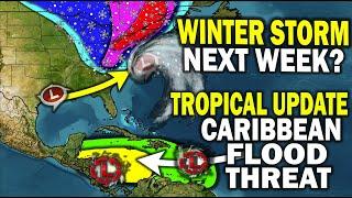 Tropical Update & Major Winter Storm East Coast Storm Dec 11-12?!? Caribbean Flooding Tropical Waves