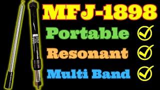 MFJ-1898 Portable Collapsible HF+6-Meter Antenna