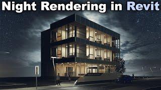 Night Rendering in Revit + Photoshop post-production Tutorial