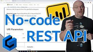 Power BI REST API no-code options