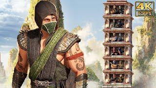 Mortal Kombat 1 (PS5) REPTILE Klassic Towers Gameplay (with Intro Dialogues) @ 4K 60ᶠᵖˢ 