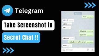 How To Take Screenshot In Telegram Secret Chat ! (EASY WAY)
