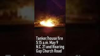 Tanker/house fire in Thurmond on 5/9/19