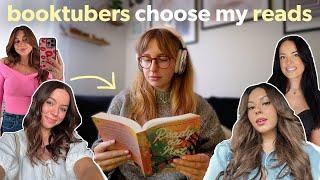 Booktubers choose my reads ⭐️ reading vlog