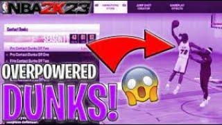 BEST DUNKS & ANIMATIONS ON NBA 2K23! UNBLOCKABLE DUNK PACKAGES IN NBA 2K23!!
