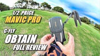 C-FLY OBTAIN Review - Half Priced DJI Mavic Pro (Full Review with Fly Away & Crash!) 