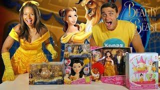 Beauty & The Beast Toy Challenge With Princess Belle ! || Toy Review || Konas2002