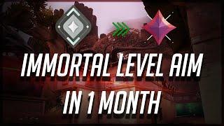 VALORANT: HOW I GOT IMMORTAL LEVEL AIM IN 1 MONTH. NO BS