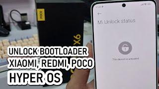 Tutorial Unlock Bootloader POCO HyperOS Tested POCO X6 5G (All Xiaomi)
