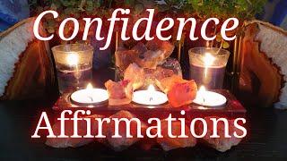 Confidence affirmations 5 minutes. Carnelian crystal healing. Law of attraction.