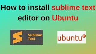 How  to install sublime text editor on Ubuntu 22.04 | Ubuntu 20.04 | Ubuntu 23.04 | updated