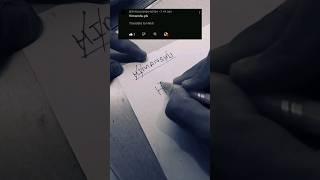 Himanshu name create to brand ||  name making to brand logo || #viral #trending #shorts #art