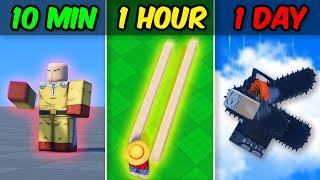 10 Minutes VS 1 Hour VS 1 Day ROBLOX ANIME GAME!