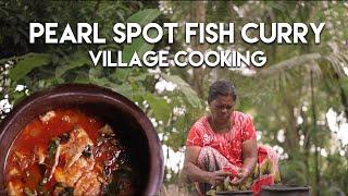 PEARL SPOT FISH CURRY | Karimeen Curry | Village Cooking | Traditional Style Cooking