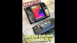 2015 RAM Truck - iPad PRO 12.9" - Soundman dash mod