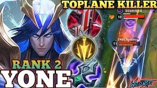 YONE TOPLANE KILLER MVP PLAY! PERFECT ULT EXECUTION - TOP 2 GLOBAL YONE BY NSC RùaEnoy - WILD RIFT