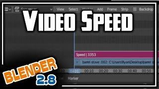 Blender 2.8 Video Editing - Video Speed / Time Lapse