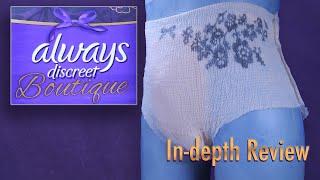 Always Discreet Boutique   In-Depth Review #incontinence #adultdiaper