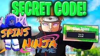 Ninja Time SECRET ADMIN SPINS CODES! Roblox