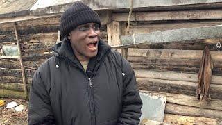 African pensioner lives on a Russian pension in a Russian village. How can this be?