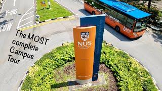 The most complete campus tour by school bus | National University of Singapore (NUS)