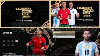 PES 2021 Menu eFootball 2025 FIFAe World Cup 2024 by PESNewupdate