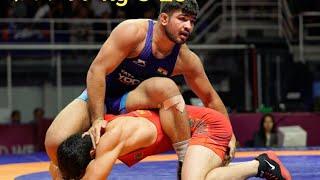 U23 97kg Deepak Nehra gold medalists Asian wrestling practice at akhada mirchpur