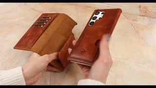 Venito Florence Leather Wallet Case for Samsung S23 Series
