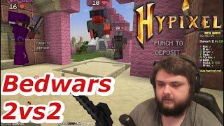 Bedwars 2vs2 / Minecraft Bedwars mit Zuschauer auf Hypixel