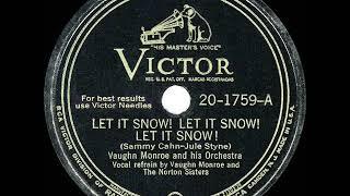 1946 HITS ARCHIVE: Let It Snow! Let It Snow! Let It Snow! - Vaughn Monroe (his original #1 version)