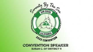 Speaker at Marijuana Anonymous Fellowship Convention 2022: Susan C.
