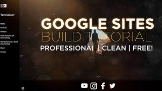 Create a Modern Professional Google Website for FREE! (Filmmaker/Photographer/Artist)