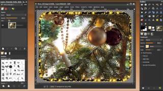 Gimp tutorial -Make a fancy border around a (rounded corners) image