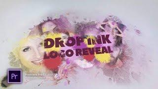 Premiere Pro Template: Drop Ink Logo Reveal + Free Font