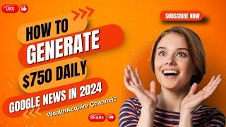 Generate $750 Daily from Google News in 2024 with Proven Strategies