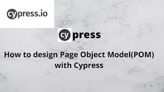 Page Object Model(POM) Design with Cypress. | @Manoj AutomationTraining  #cypress #cypresstesting