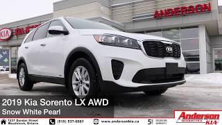 2019 Kia Sorento LX AWD (Snow White Pearl) - Features