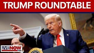 President Trump attends business roundtable event