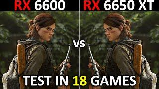 RX 6600 vs RX 6650 XT | Test in 18 Games | 1080p | Which One is Better?  | 2024