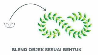 TRIK BLEND OBJEK SESUAI BENTUK DI COREL DRAW