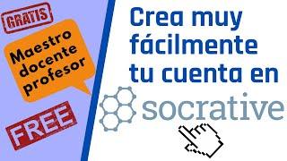 Tutorial FACILITO 2022 Socrative | Crear cuenta de docente profesor para EVALUAR a tus alumnos