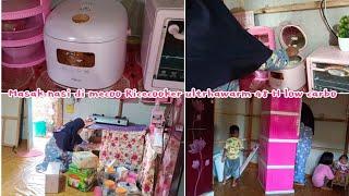 masak nasi di mecoo rice cooker ultrawharm 48H low carbo, pindahin lemari, dan beres2