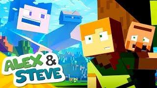 GIANT STEVE - Alex and Steve Life (Minecraft Animation)